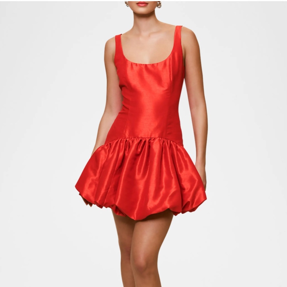 Hutch Lowry Poppy Red Mini Dress NWT
